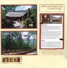 Table Rock State Park Scrapbook Layout