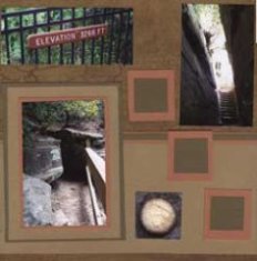 Table Rock State Park Scrapbook Layout