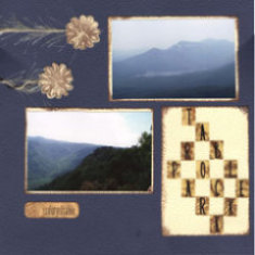 Table Rock State Park Scrapbook Layout