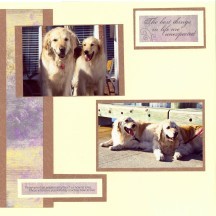 Windy Pet Scrapbook Layout