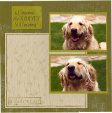 Outdoor Pet Scrapbook Layout