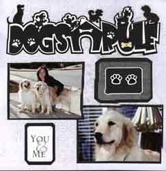 Canine Assistants Scrapbook Layout