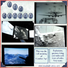 8th Air Force Museum Scrapbook Layout