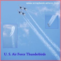 Air Force Thunderbirds Scrapbook Layout