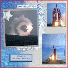 Atlas Missile Digital Scrapbook Layout