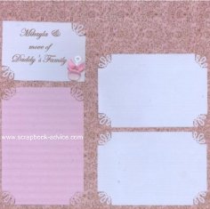 Baby and Mommy Family Scrapbook Layout