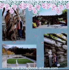 Biltmore Estate Scrapbook Layout Spellbinders