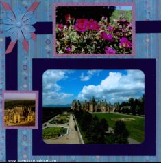 Biltmore Estate Scrapbook Layout