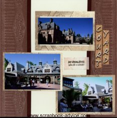 Biltmore Estate Scrapbook Layout