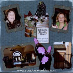 Biltmore Estate Scrapbook Layout