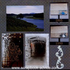 Biltmore Winery Scrapbook Layout Spellbinders