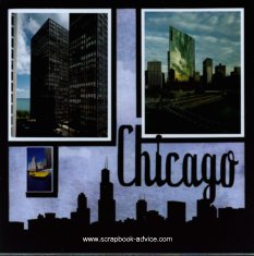 Chicago Scrapbook Layout Idea