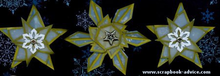 Brads for scrapbooking in snowflake Shapes Brads for scrapbooking in snowflake Shapes