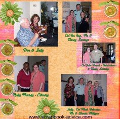 Retirement Scrapbook Layout Ideas