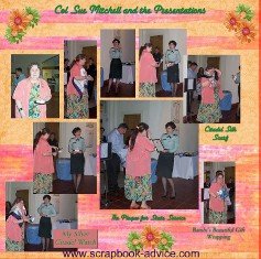 Retirement Scrapbook Layout Ideas