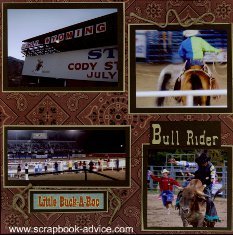 Cody Wyoming Scrapbook Layout & Embellishment Ideas