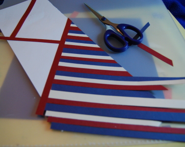 Bargello Scrapbook Embellishments Tutorial for making embellishments for your scrapbook layouts