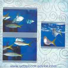 Cropped Scrapbook Layout Fish