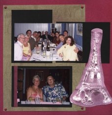 Glimmer Mist used with Stencil on Scrapbook Layout Glimmer Mist used with Stencil on Scrapbook Layout