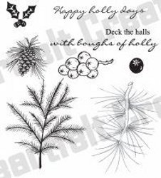 Heartfelt Creations Holly Berry Filler Stamps