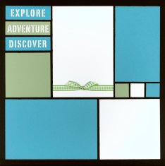 Mosaic Scrapbook Layout Kit