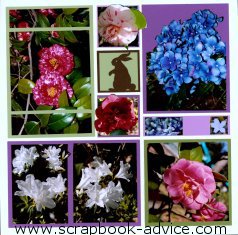 Mosaic Scrapbook Layout Kit using Mother Nature Kit