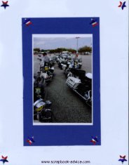 Motorcycle Competition Scrapbook Layout Ideas