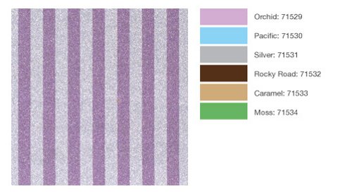 POW Gitter Paper from American Crafts Stripes Pattern
