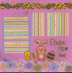 PS April 2010 Easter 1 Personal Shopper Scrapbook Layout April 2010