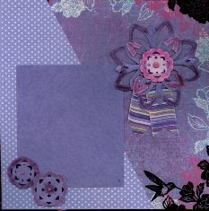 PS April 2010 Flock Purple 2 Personal Shopper Scrapbook Layout Kits April 2010