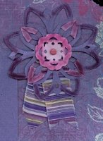 PS April 2010 Flock Purple 2 Flower Personal Shopper Scrapbook Layout Kits April 2010