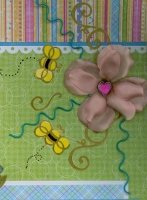 Scrapbook Layout with DMC Memory Thread