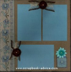 Pearl Brads for Scrapbooking to accent the patterned paper