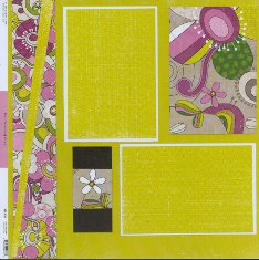 Mixing patterned paper on scrapbook layout