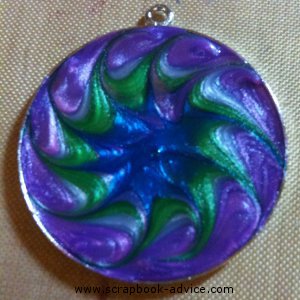 Round Jewelry Pendants completed from jewelry starter Kit