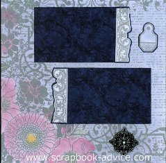 Personal Shopper Scrapbook Layout using Color Me Paper in Silver