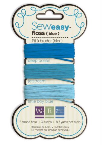 Sew Easy Blue Floss Card
