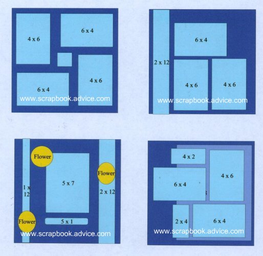 Scrapbook Layout Sketches