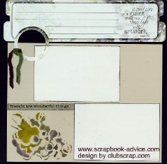 Club Scrap Sonoma Scrapbook Layout with Stencil