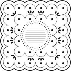 Crafter's Workshop Templates 12-Inch by 12-Inch, Dotted Scallop 	 Crafter's Workshop Templates 12-Inch by 12-Inch, Dotted Scallop