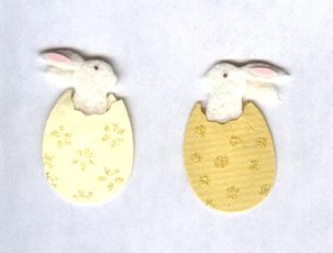 Stickers Jolees Eggs with Bunnies poking out the top Scrapbook Embellishment Stickers Jolees Eggs with Bunnies poking out the top Scrapbook Embellishment
