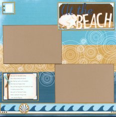 Storytellers Scrapbook Page Kit Beach