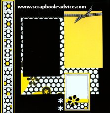 Scrapbook Layout with Shaped Brads for Scrapbooking