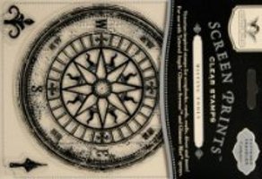 Tattered Angels Compass Rose Clear Stamp