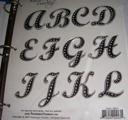 Technique Tuesday Unmounted Font Acrylic Stamps