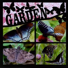 Die Cut Page Kit Butterfly Garden