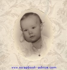 Heritage Baby Scrapbook Layout