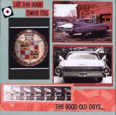 1959 Cadillac Scrapbook Layout