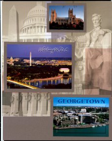 Washington DC Scrapbook Layout