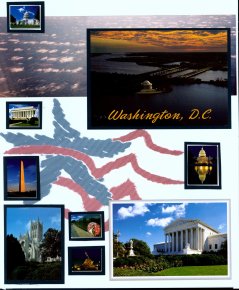 Washington DC Scrapbook Layout